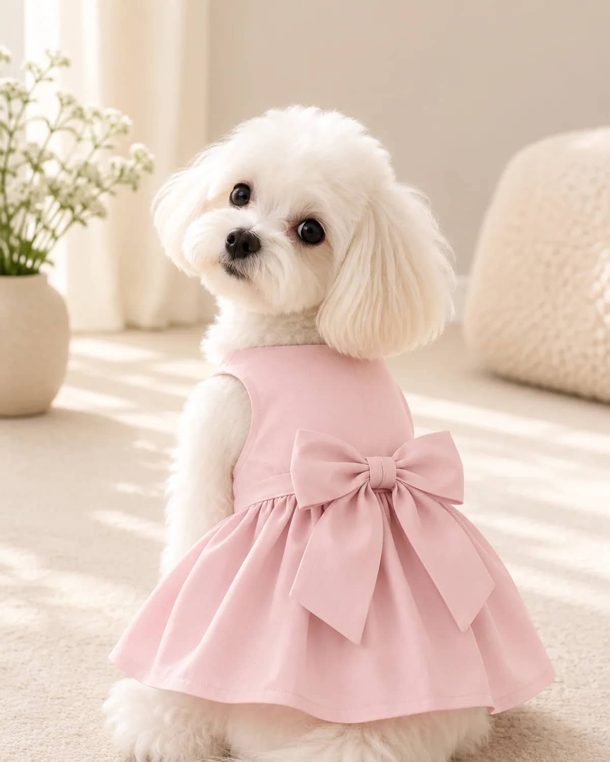 Petal Poplin Dress