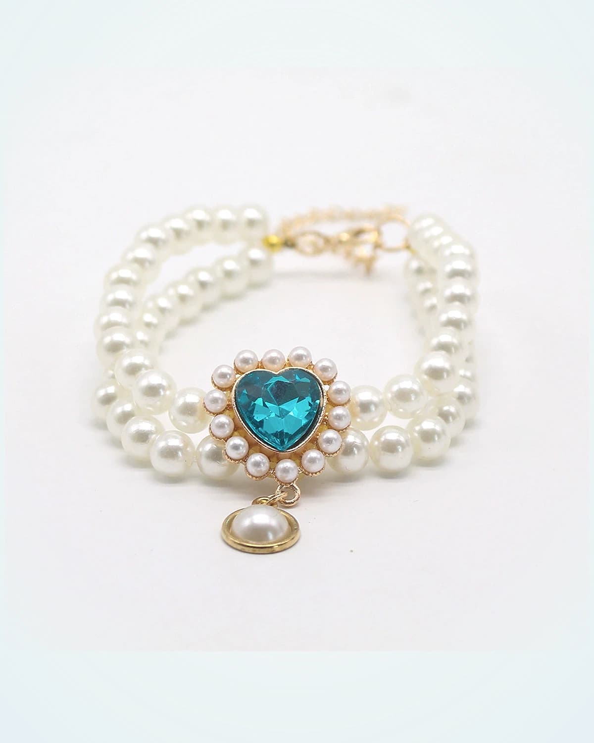 Aquamarine crystal collar