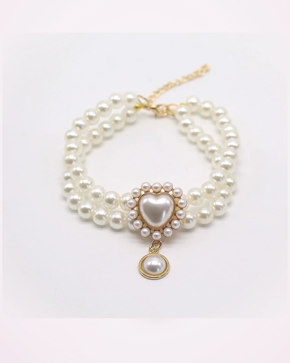 Moonstone Devotion double pearl collar shown in full